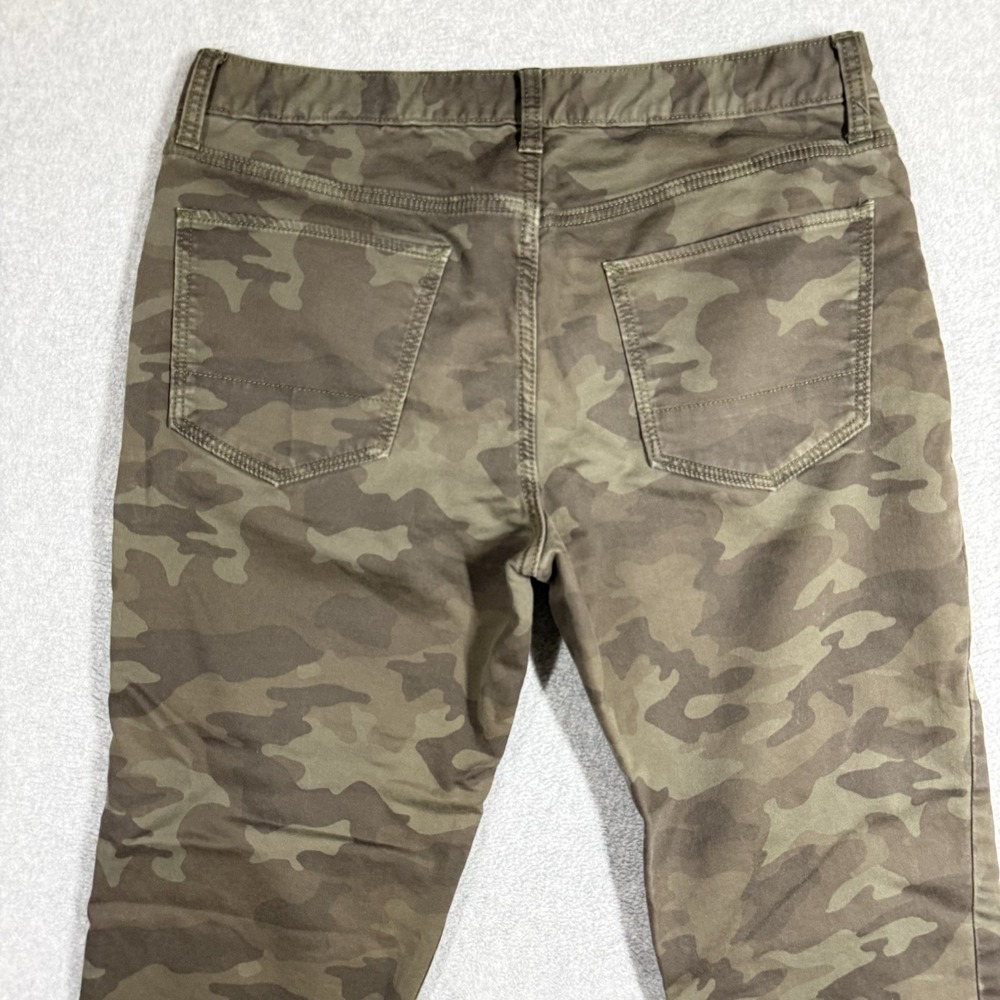 Banana Republic Travel Jean Slim Fit 32x30 Olive Camo Stretch Denim Pants Hemmed - Picture 4 of 11